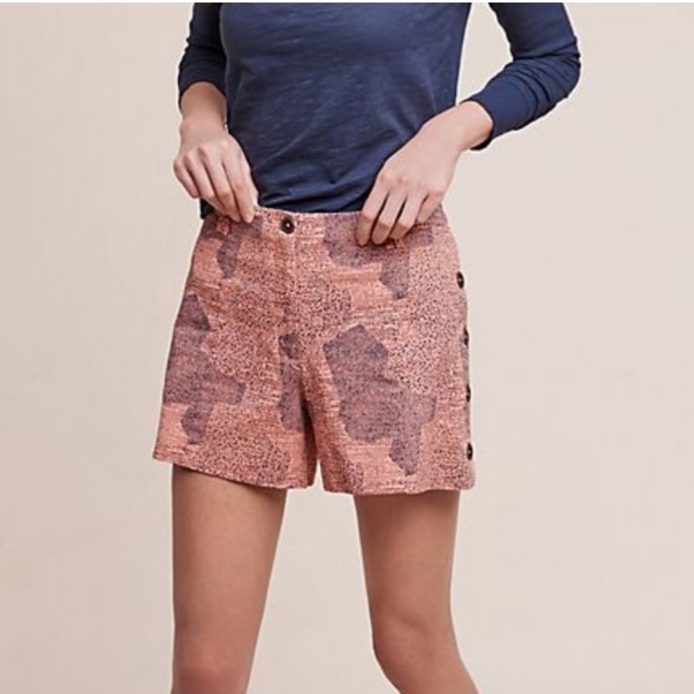 NWT Anthropologie Cartonnier high rise Island Hopper Shorts Size 0